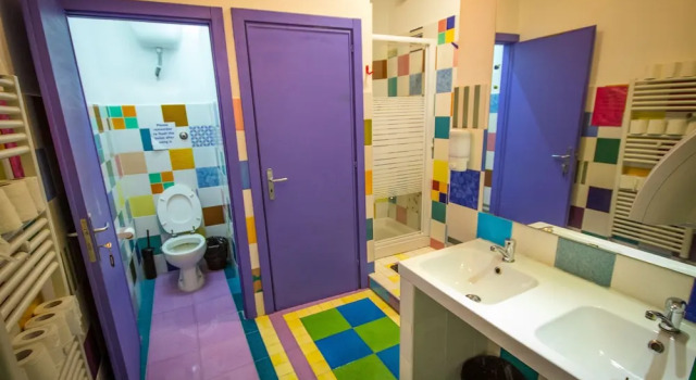Bett im Wohnheim mit Meerblick Eco hostel floreale