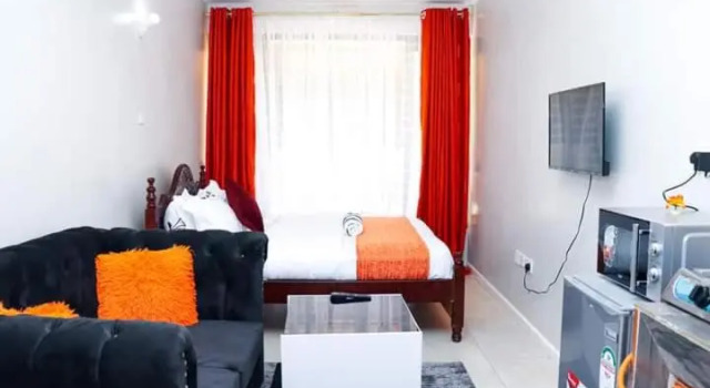 JumuStay Furnished Studio in Coral Bells Apartment, Book Apartment Kiambu Central