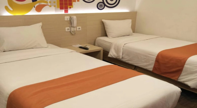 Superior Twin room Green Red Hotel Syariah Jombang