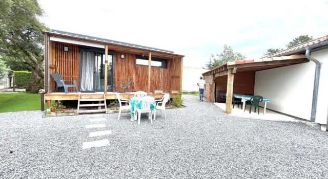 Коттедж EcoKub T3 Proche plages Lacs, wifi