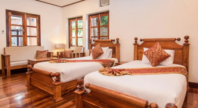 Двухместный номер Deluxe Цокольный этаж с балконом Villa Ang Thong