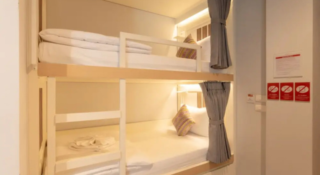 Кровать в общем номере Lanna Bonita Boutique Hotel