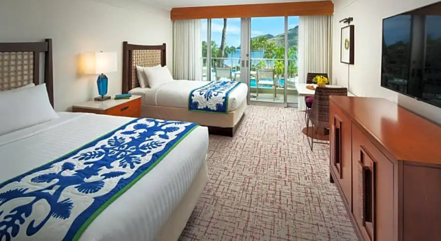 Двухместный номер Standard с видом на море Marriotts Kauai Beach Club
