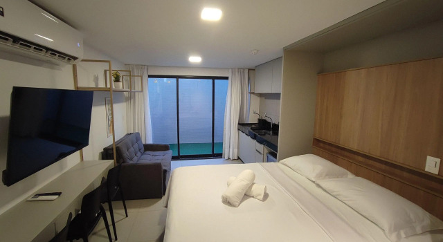 Qavi   Flat Completo No Bessa #altamare01, Rezervovat Hotel Hotely v Bahia se snídaní, Snídaně