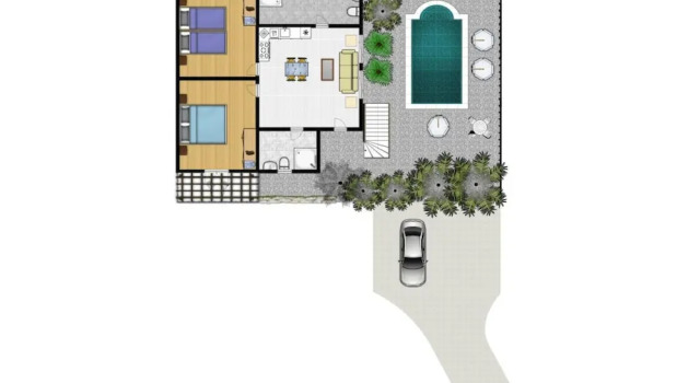 Вилла Villa Aris Large Private Pool Walk to Beach Sea Views A C Wifi - 2453