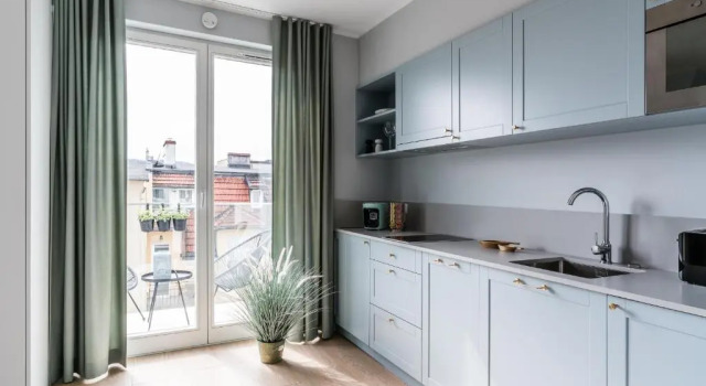 Студия с балконом Sanhaus Apartments - PARKOWA 44 - wyjątkowe apartamenty 2 minuty od plaży