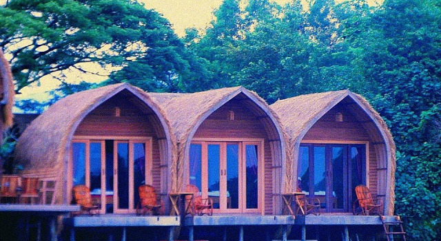 Трёхместный номер Standard с видом на сад Bamboo Bungalow