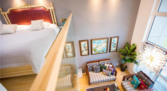 Mu'en Loft Light Luxury Apartment (Qingdao North Railway Station)