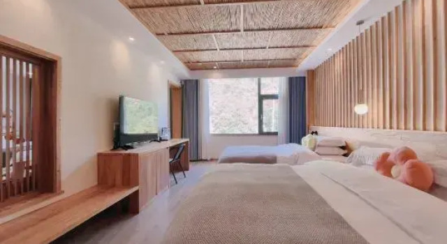 Двухместный люкс Shiqishanyuan Designer Intelligence Homestay