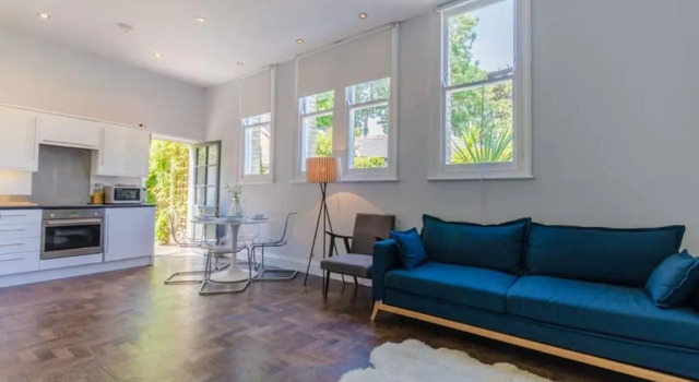 Victorian Flat Suite in converted school-house building