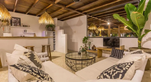 Eco Bamboo Bungalow 4, Rezervovat Hotel Hotely v Bali s bazénem, Bazén