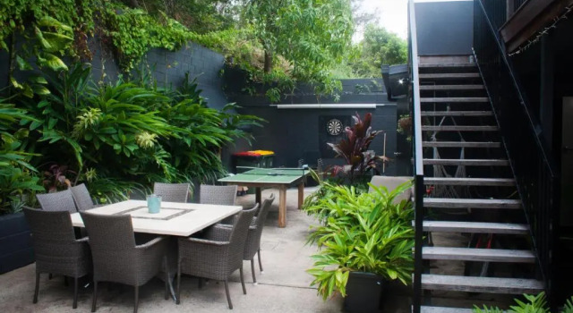 Кровать в общем номере Yeppoon Beachhouse