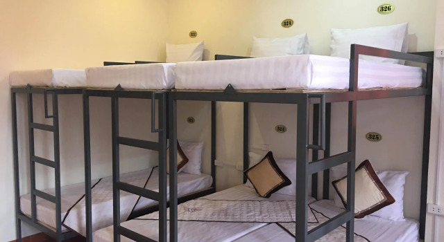 Кровать в общем номере Funky Jungle Hostel
