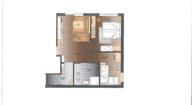 Апартаменты с 2 комнатами Hotel Garni Angerer