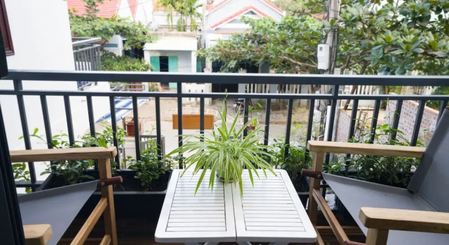 Номер Deluxe с балконом и с красивым видом из окна Le Printemps d An Bang