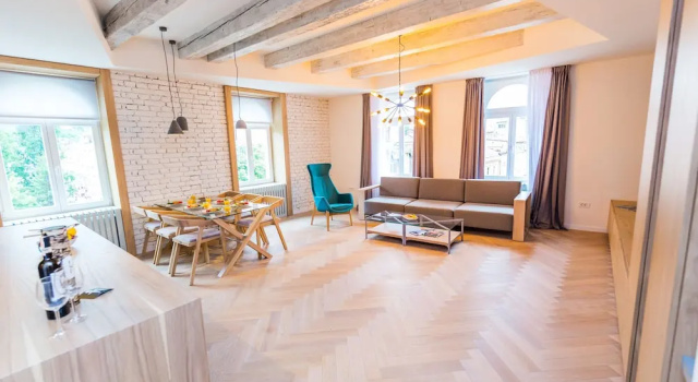 Апартаменты с 3 комнатами с видом на город Sunny Design Loft-best Location-amazing View