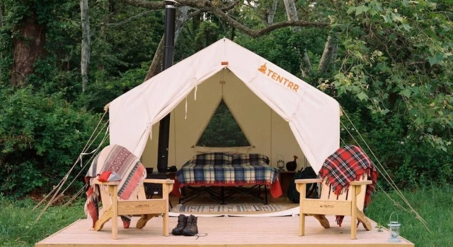 Tentrr - Meadow Hideout, Buchen Sie Ferienwohnung New London Mount Sunapee Resort