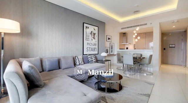 Апартаменты Luxury Manzil - Cozy 1BR in Paramount w Burj Khalifa View
