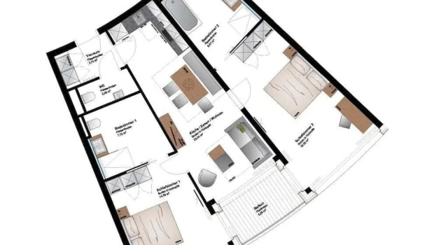 Апартаменты Superior с видом на горы Apartmenthotel Sonnenhof