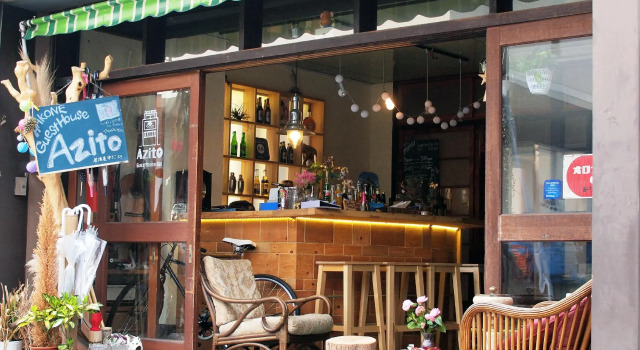Кровать в общем номере GuestHouse Azito