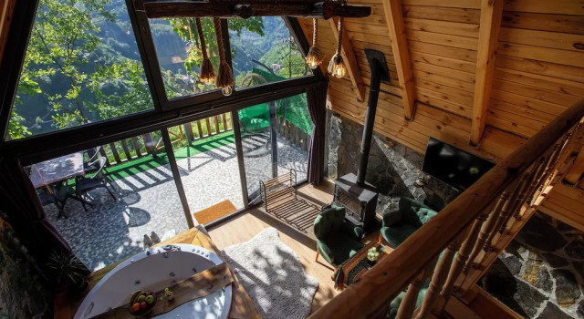 Двухместный номер Deluxe с 2 комнатами RİZE SERENİTY BUNGALOV