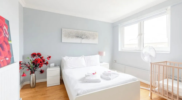 3 Bed Flat, Dedicated Workspace, Parking, 4KTV