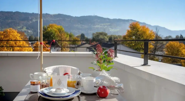 Habitación doble Estándar con balcón bodenseezeit Apartmenthotel Garni