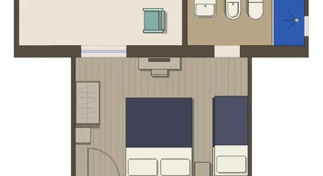 Четырёхместный номер Standard Hotel Sorriso - molto più di una stella