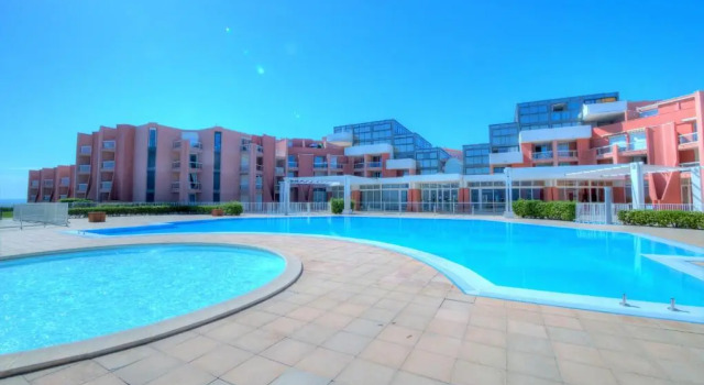 Sutudio 1Ere Ligne Mer, Pkg, Piscine,Tennis, Plage