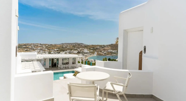 Люкс Pleasant с видом на море Kallos of Mykonos