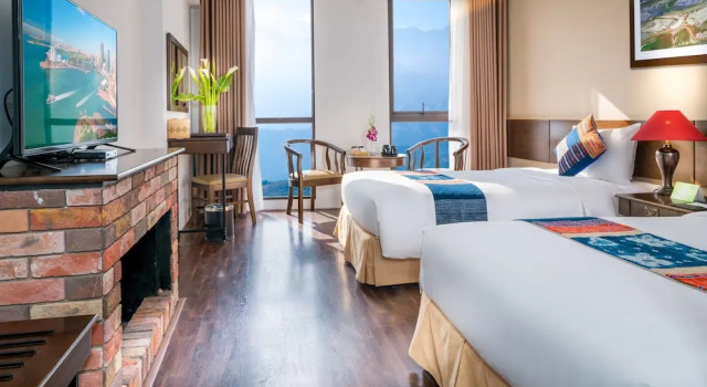 Номер Deluxe с видом на горы Amazing Hotel Sapa