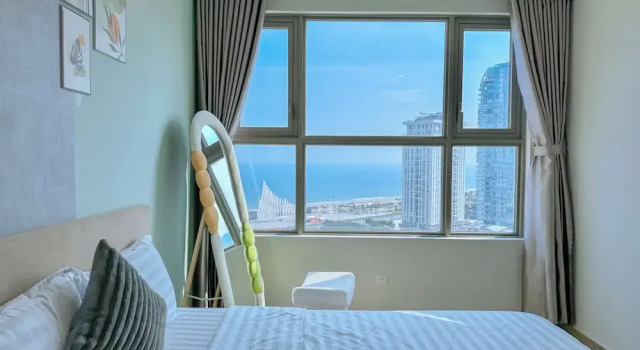 Апартаменты с 3 комнатами с балконом и с видом на океан The Sóng Vũng Tàu - Windys Homestay Miễn Phí Hồ Bơi Vô Cực