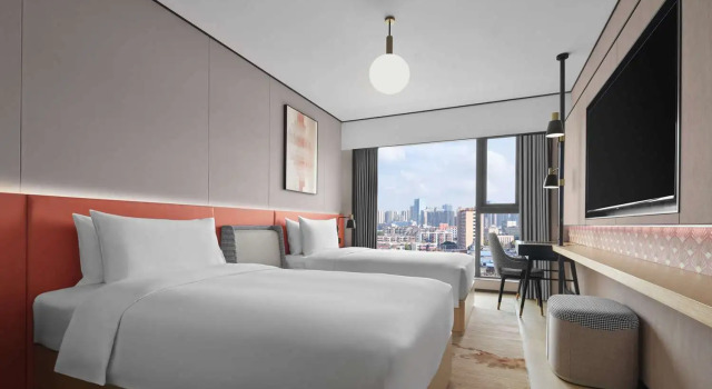 Двухместный номер Standard Hilton Garden Inn Chengdu Tianfu Panda Tower