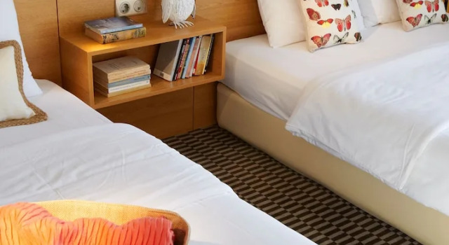 Трёхместный номер Deluxe с балконом и с красивым видом из окна Aegli Hotel Volos