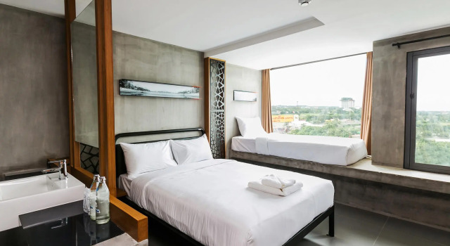 Трёхместный номер Deluxe B2 Khon Kaen Boutique & Budget Hotel