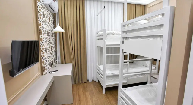 Кровать в общем номере (женский номер) Qonoq Railway Hotel