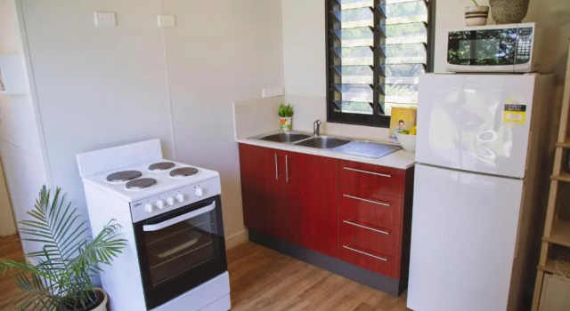 Шале c 1 комнатой с балконом и с красивым видом из окна Mount Bundy Station Cottage