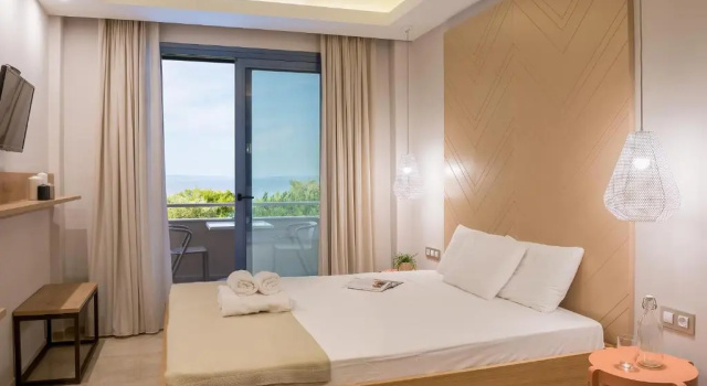 Студия с балконом и с видом на море Villa Despina