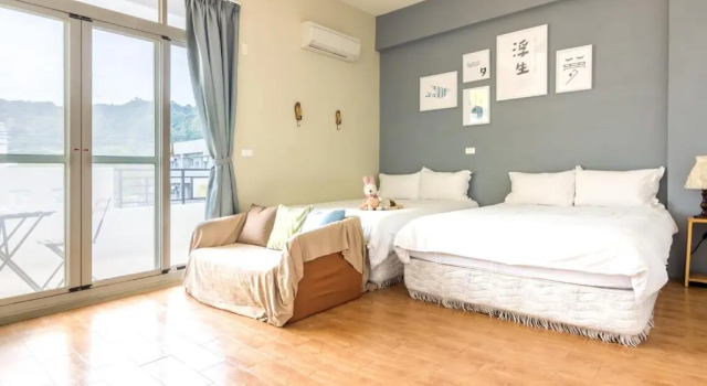 Superior Vierpersoonskamer met balkon Cozy Blue B&B