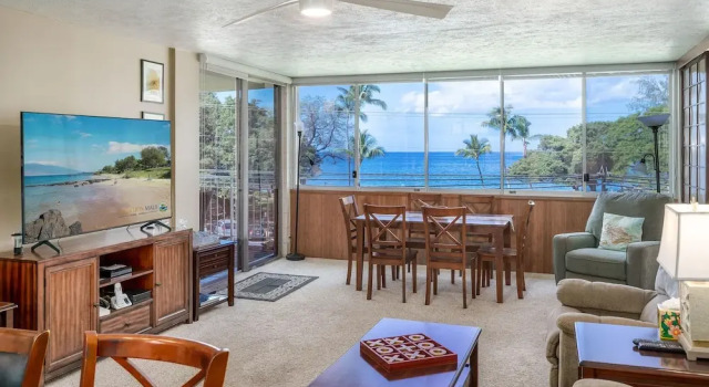 Haleakala Shores A-302 - Stunning Ocean Views, Beautiful Renovation, Wi-fi, & AC, Забронировать Апартаменты/квартира Уэйлея Мауи