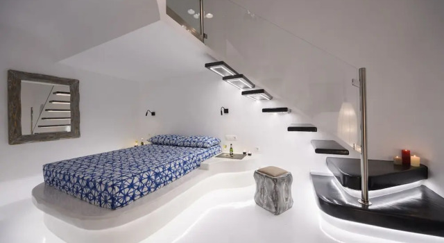 The Luna Cavern 3 with Hot Tub Ocean, Забронировать Апартаменты/квартира Тира Santorini Caldera, рядом с Музей досторического города Тира