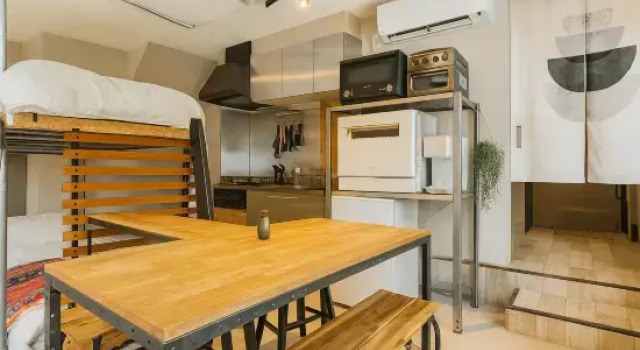 Кровать в общем номере NSD Asagaya Minami 1-chome 3F