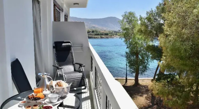 Двухместный номер Standard с балконом и с видом на море Karystion Hotel