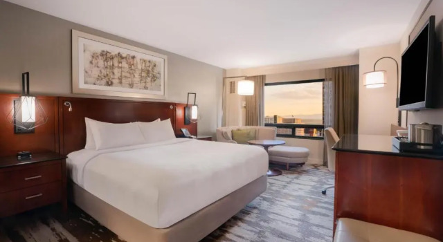 Номер Standard с красивым видом из окна Hilton Denver City Center