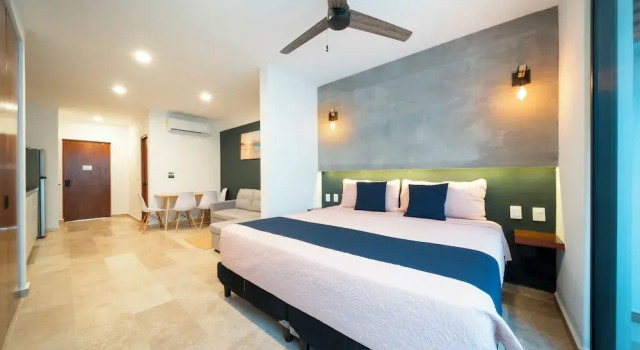 Comfortable studio with pool and gym - Huaya 101, Забронировать Апартаменты/квартира Плая-дель-Кармен Кинтана-Роо, рядом с Пляжный клуб Mamitas