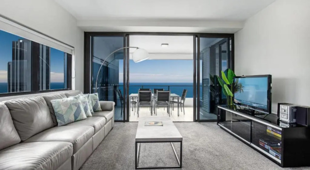 Апартаменты с 3 комнатами с видом на океан Ultra Broadbeach