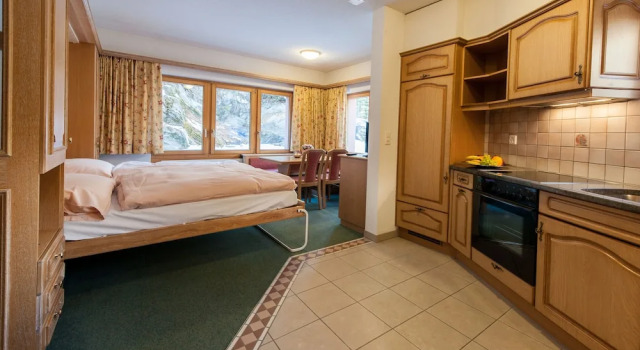 Номер Standard Цокольный этаж c 1 комнатой с балконом Apartments Zermatt Paradies
