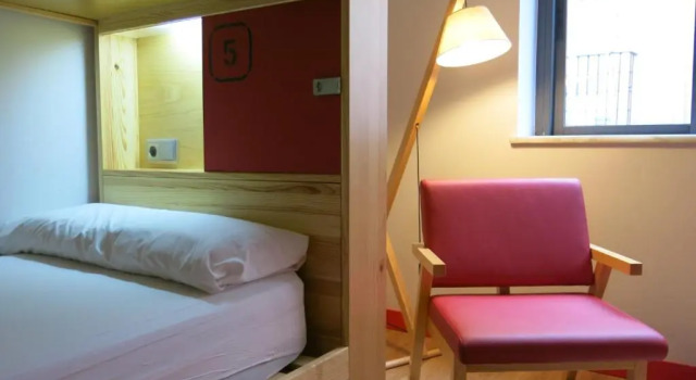 Кровать в общем номере Ok Hostel Madrid
