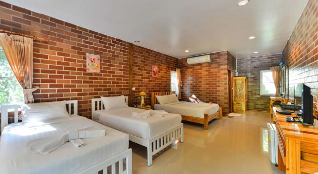 Коттедж Deluxe с красивым видом из окна Theerama Cottage