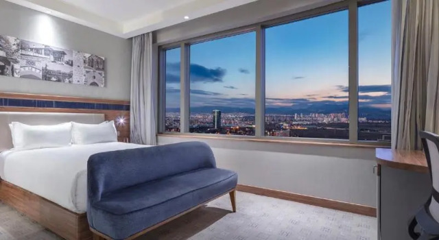 Standaard Tweepersoonskamer uitzicht op de stad Hampton By Hilton Bursa